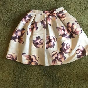 Floral high waisted skirt